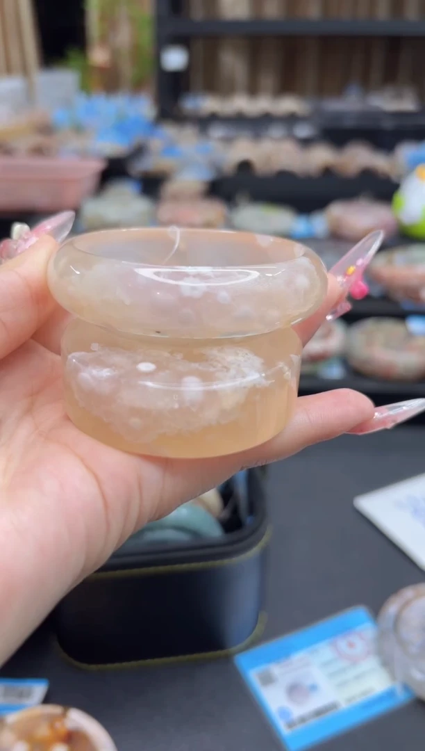 未镶嵌手镯石英质玉44(56圈赠送镯心)