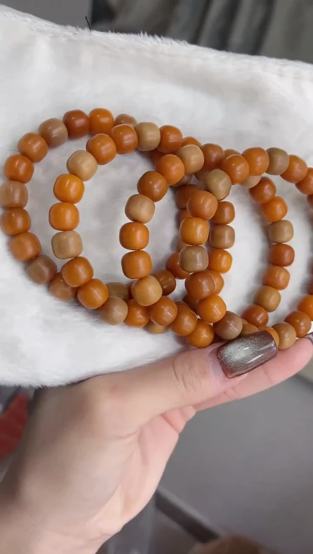 手串菩提根/象牙果w02干磨桶珠9*10mm手串