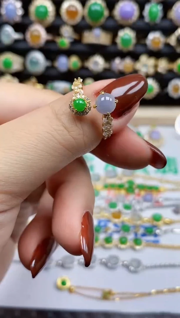 银S925镶嵌戒指翡翠1550