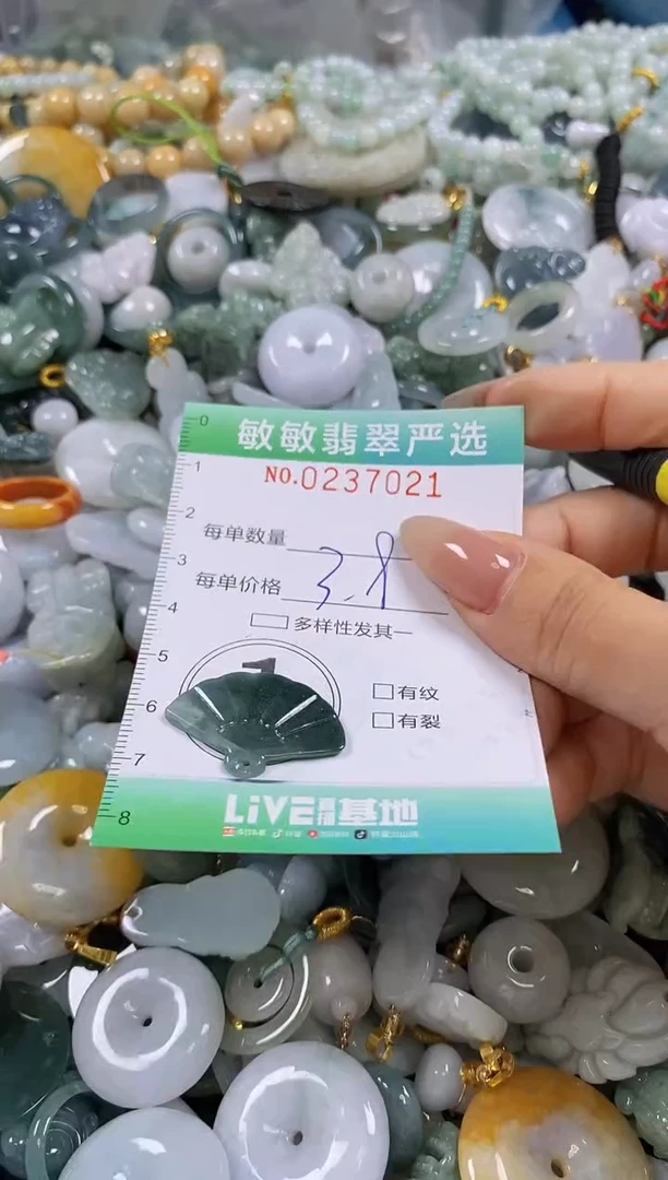 翡翠未镶嵌颈饰闪购0237021