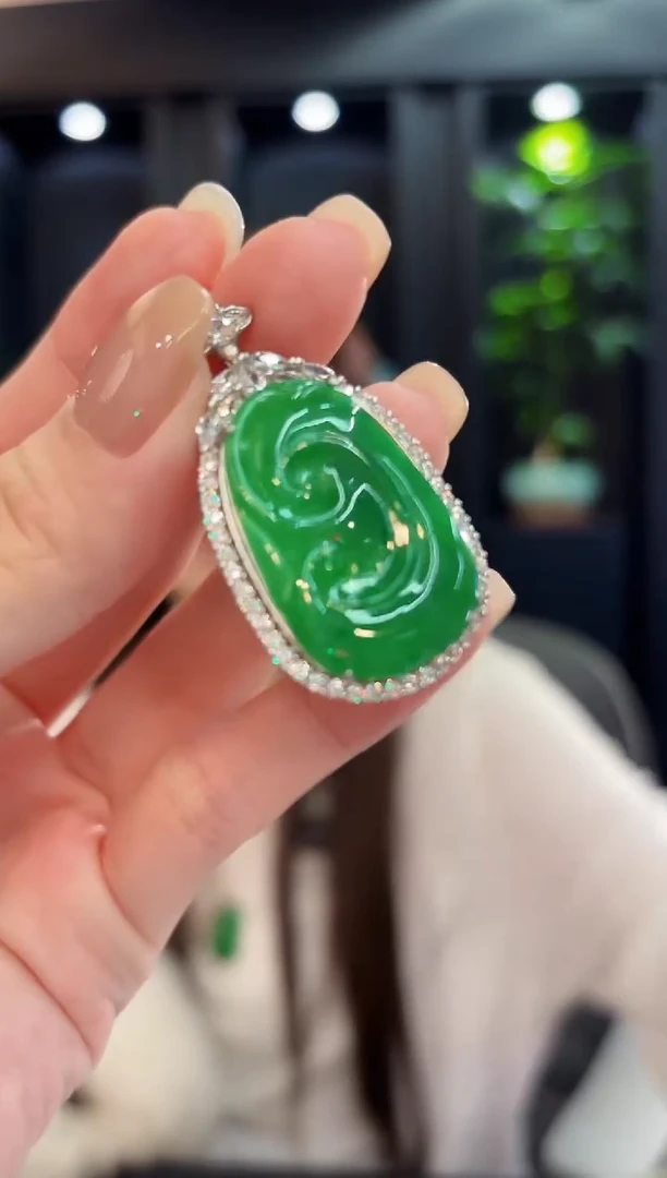 颈饰未镶嵌翡翠 缅料A货/支持复检/一件