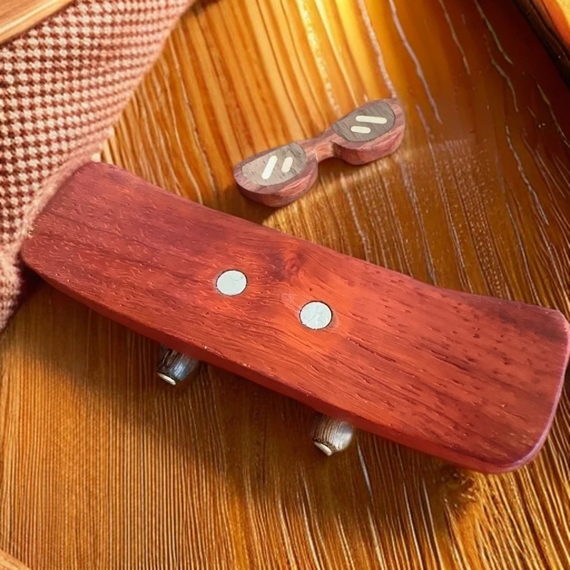 兔滑板 摆件工艺创意木质