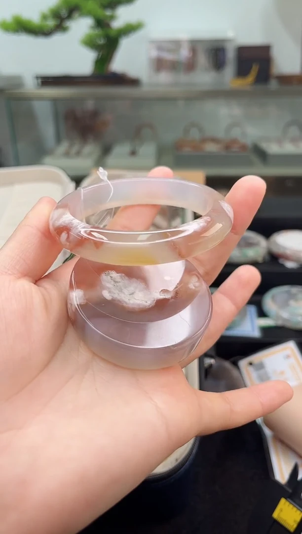 未镶嵌手镯石英质玉55圈口（赠品镯心）6015182