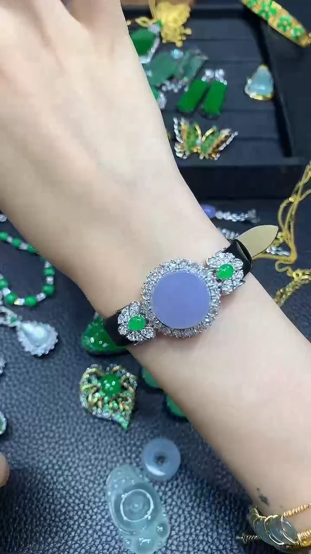 18K金镶嵌手链翡翠33团购