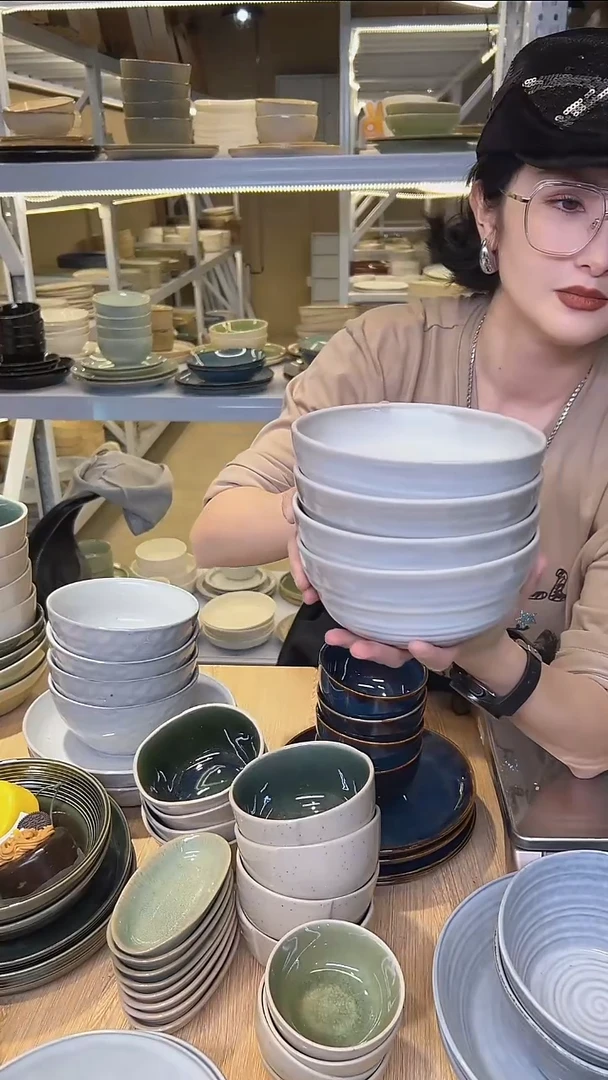 瓷224高温釉下彩陶瓷餐具默认微瑕