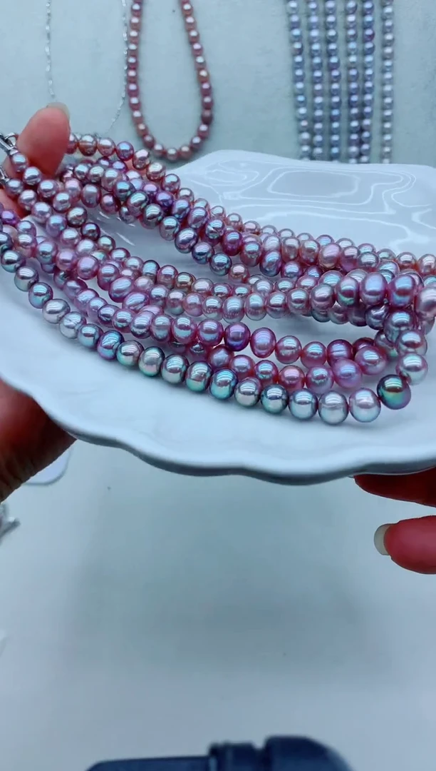 淡水珍珠未镶嵌颈饰淡水珍珠项链多样性发其一