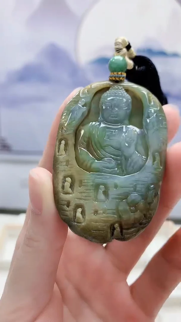 未镶嵌定制翡翠5028ry-毛货挂件127