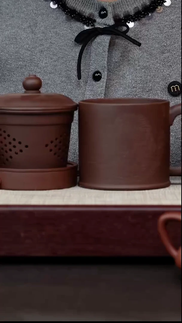 茶杯紫砂王者雄风桃杯