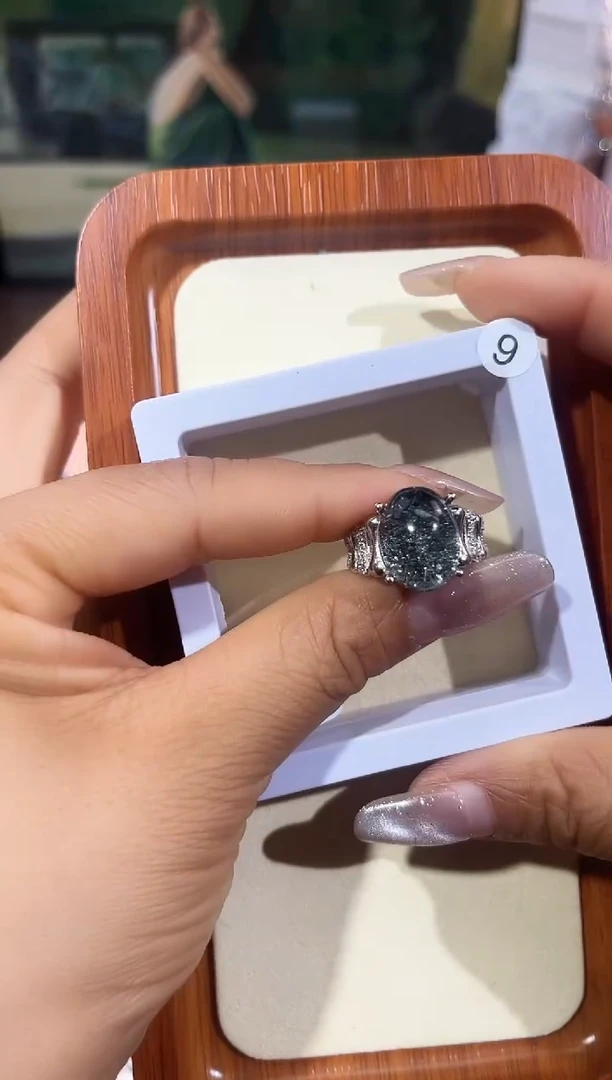 【闪购商品】水晶戒指银S925镶嵌定制