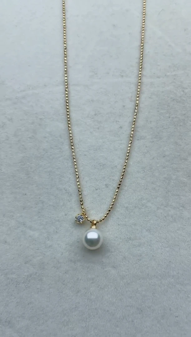 【闪购商品】海水珍珠套链银S925镶嵌Y107