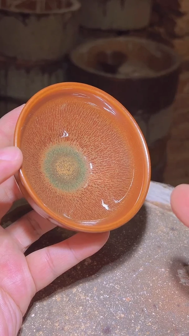 茶盏81火麒麟原矿建盏主人杯