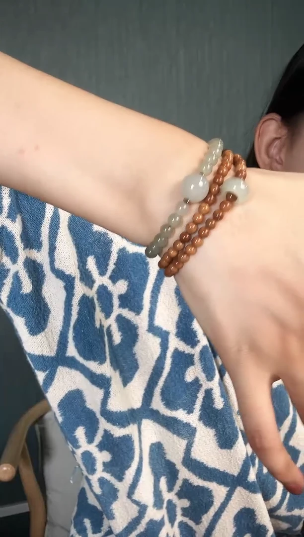 未镶嵌库克手串库克三圈款雨落三青KK1992