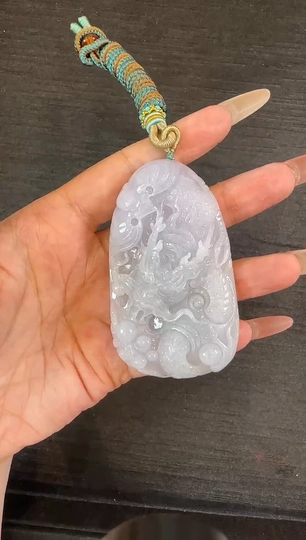颈饰未镶嵌翡翠龙牌-594263