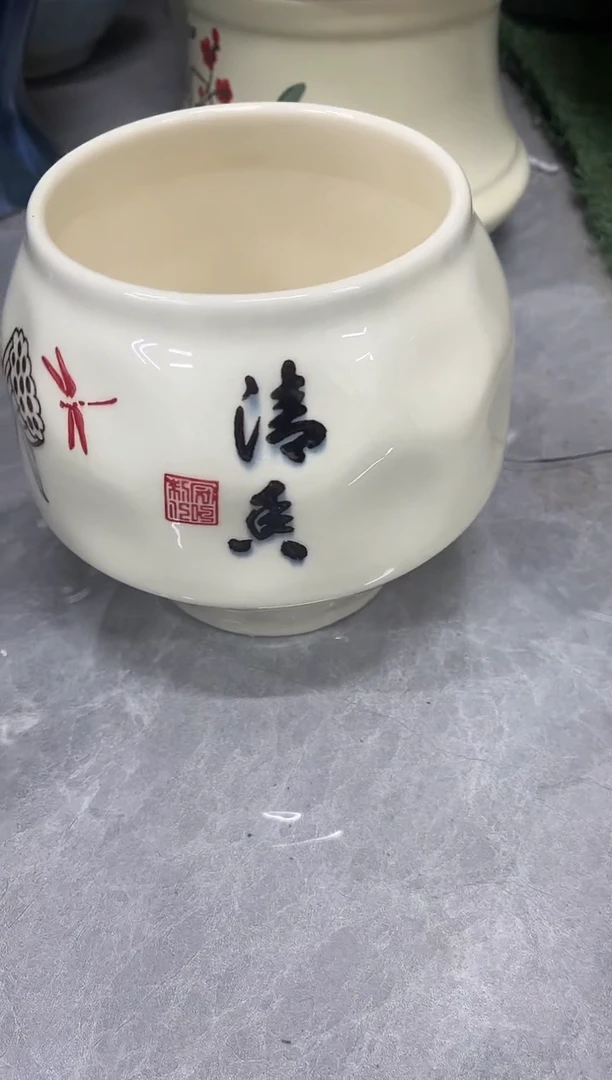 12.25陶瓷花盆直播链接高.14    口11