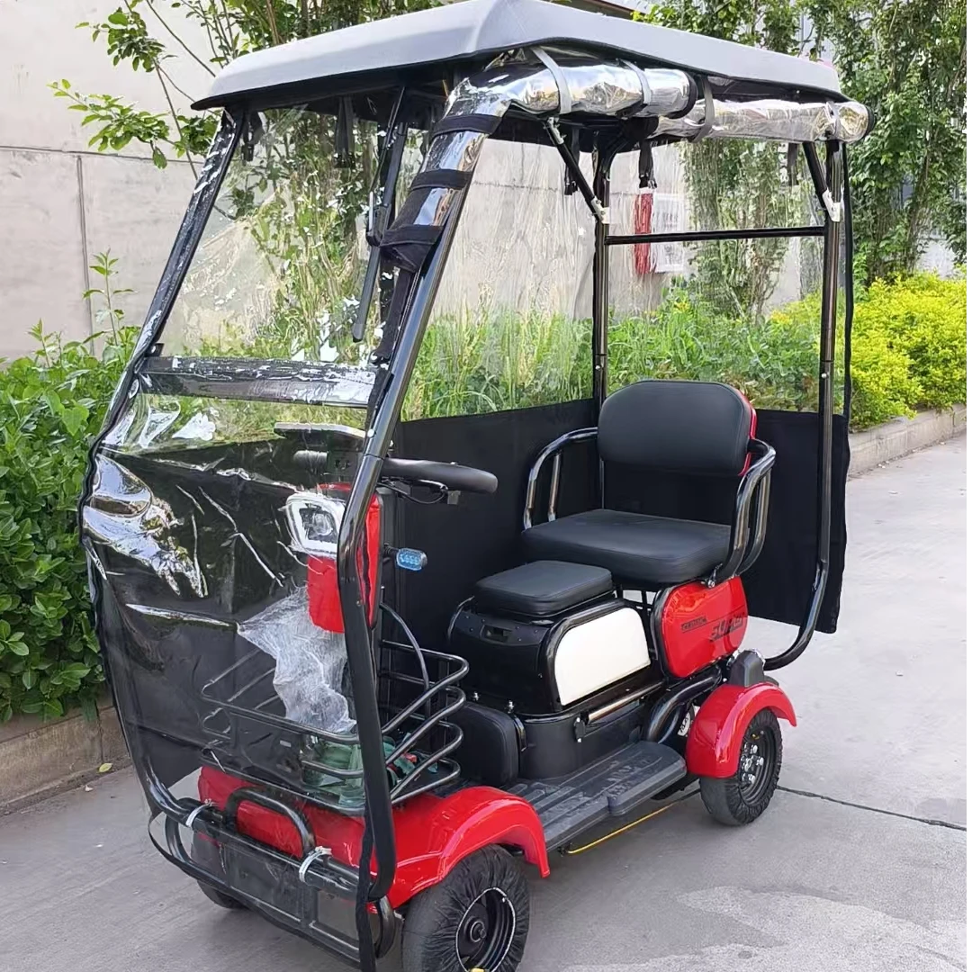 LK飞鸽电动车 60v 老年代步车四轮电瓶车接送孩子家用