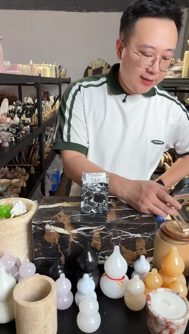 石材152小方香薰罐空杯