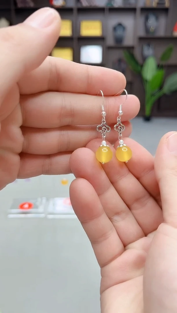 未镶嵌耳饰玛瑙/玉髓702000