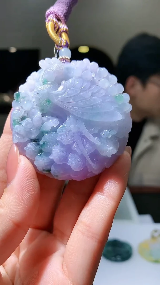 【闪购商品】定制翡翠未镶嵌1002hm-毛货挂件23