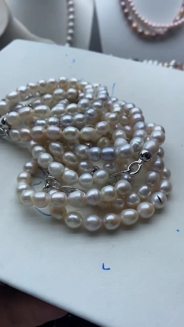 淡水珍珠未镶嵌项链1