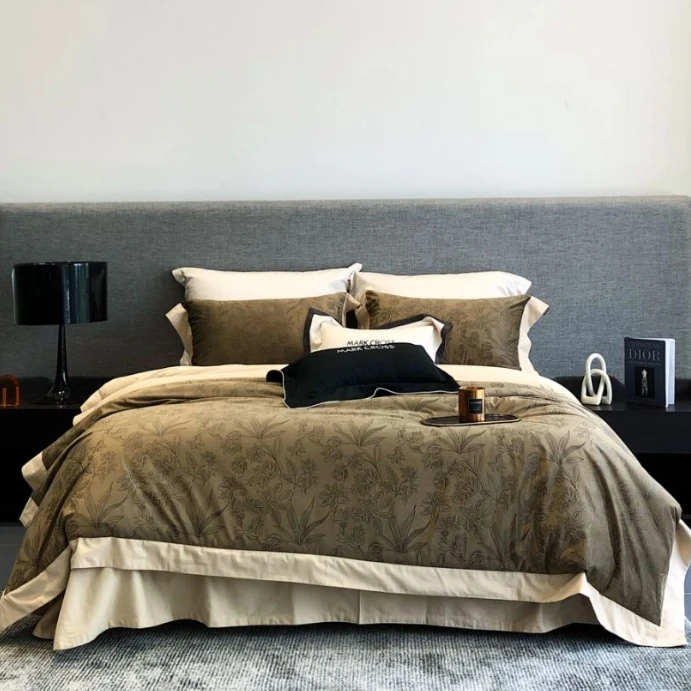 【懒人喵家纺】新款四件套丝绒鎏金加厚轻奢高端工艺款四件套