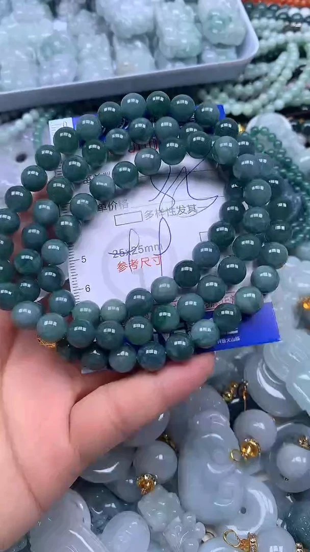 颈饰未镶嵌翡翠天然翡翠