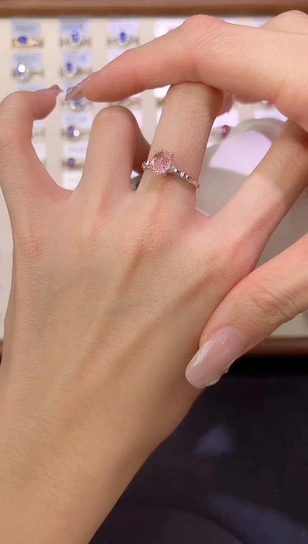 彩色蓝宝石戒指银S925镶嵌0000