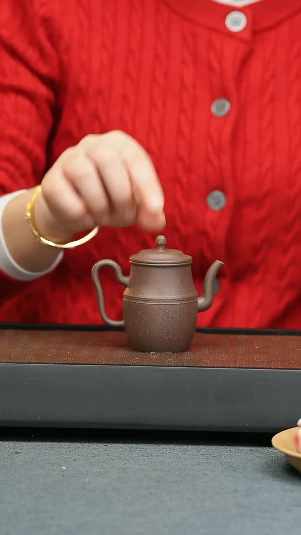 【闪购商品】紫砂茶壶五堂 耳把高执壶-荆溪惠孟臣制