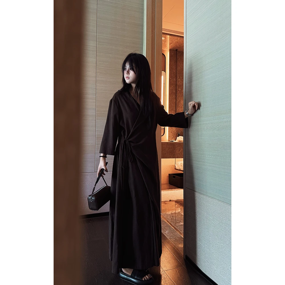 LA CALLA禅意道袍连衣裙YY-AV5712