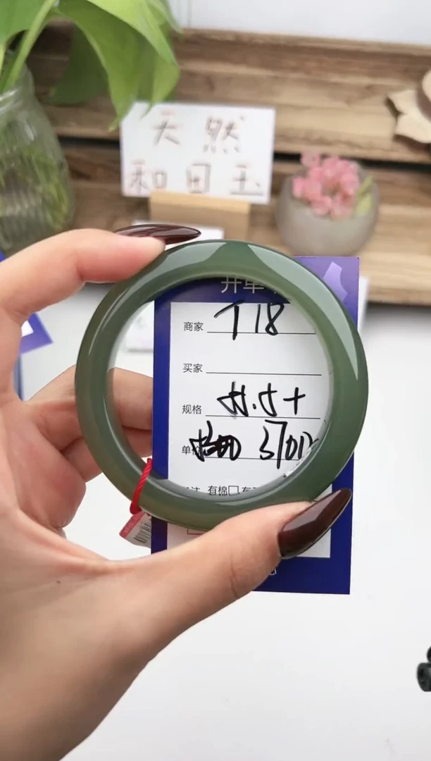 未镶嵌手镯和田玉微色差T18