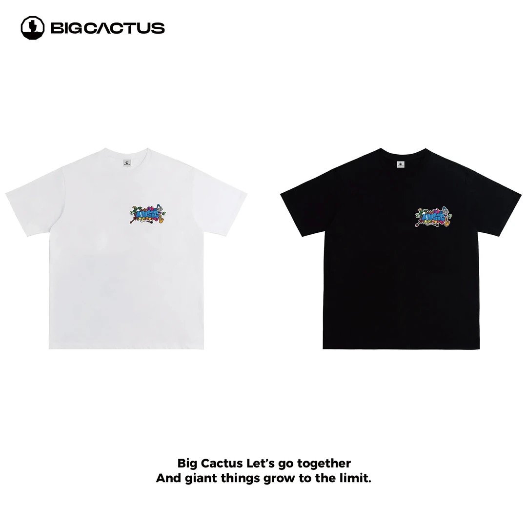 BC（music）纯棉重磅宽松T恤潮牌衣服美式印花短袖男生男装半袖