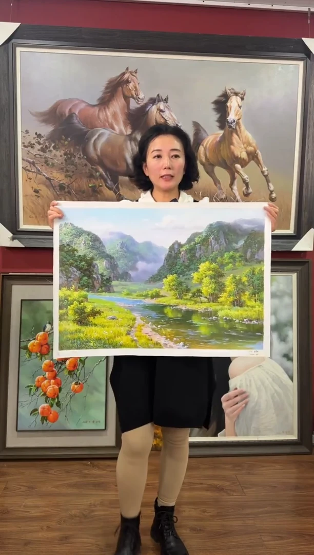 油画【48号】约50*70cm丨朝鲜原创纯手绘孤品油画丨顺丰包邮