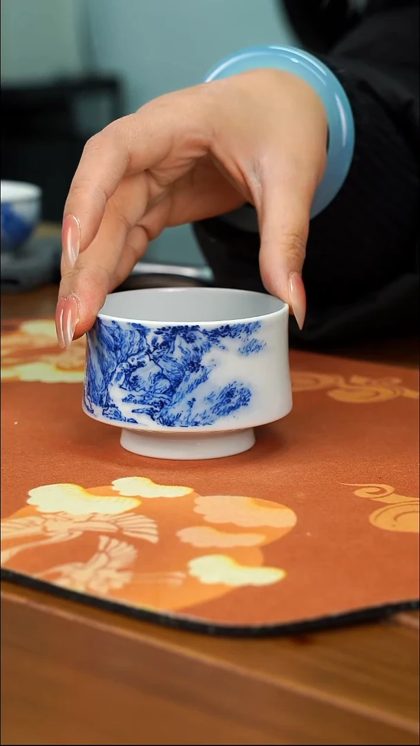 袁军手绘陶瓷主人杯