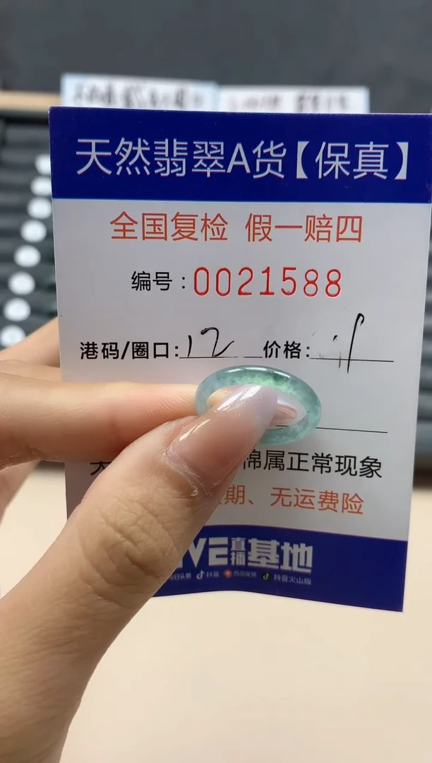 【闪购商品】翡翠戒指未镶嵌天然21588