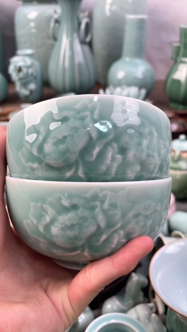 【闪购商品】2个 正品 慧仙青瓷 慧仙底款