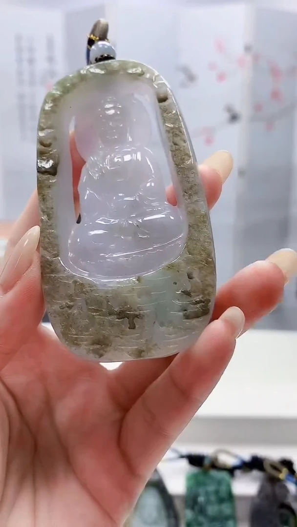未镶嵌定制翡翠4917lr-毛货挂件106