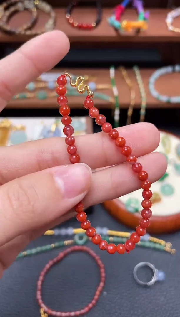 【闪购商品】南红玛瑙手串未镶嵌一个  JK456