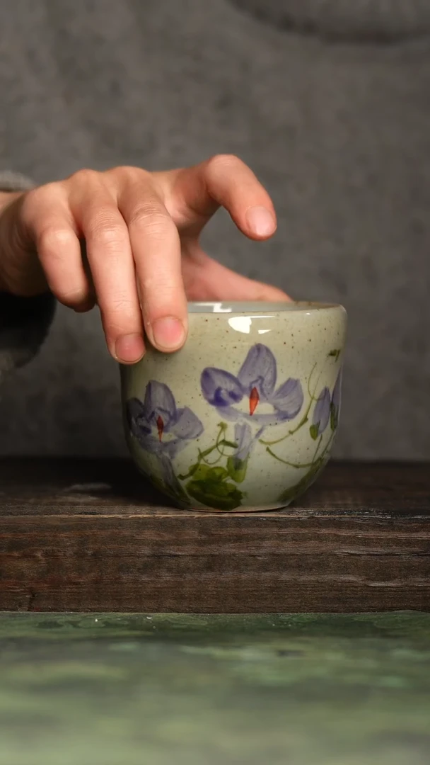 【闪购商品】杯青诗手工手绘瓷器