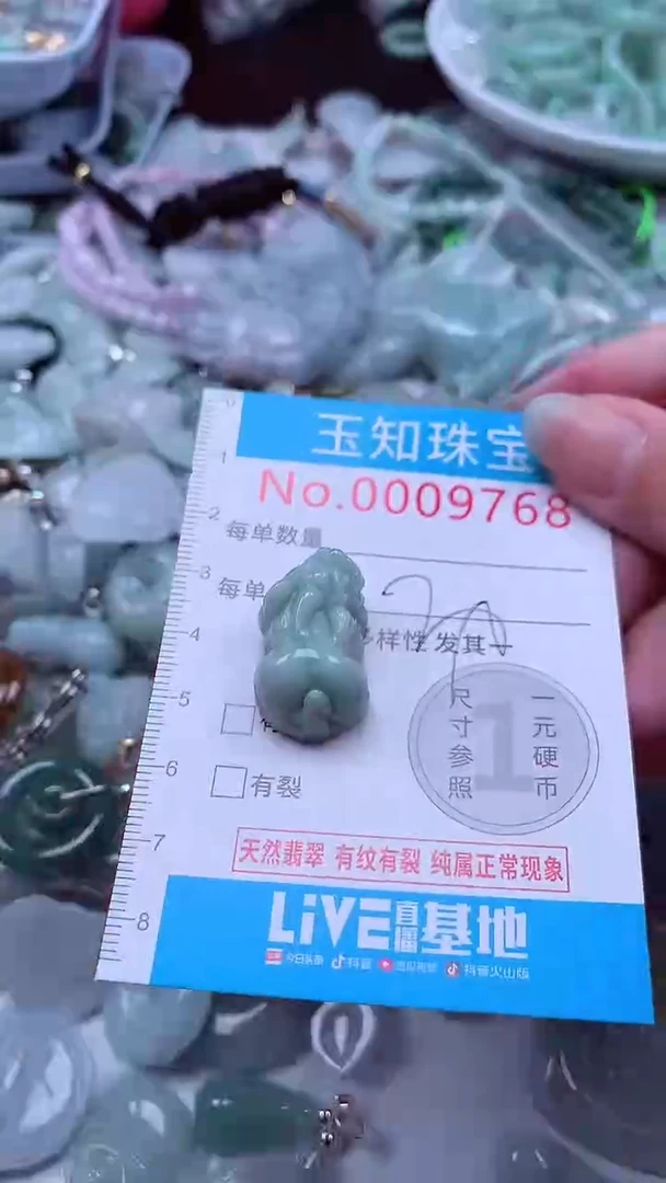 翡翠未镶嵌吊坠(不含链)9768