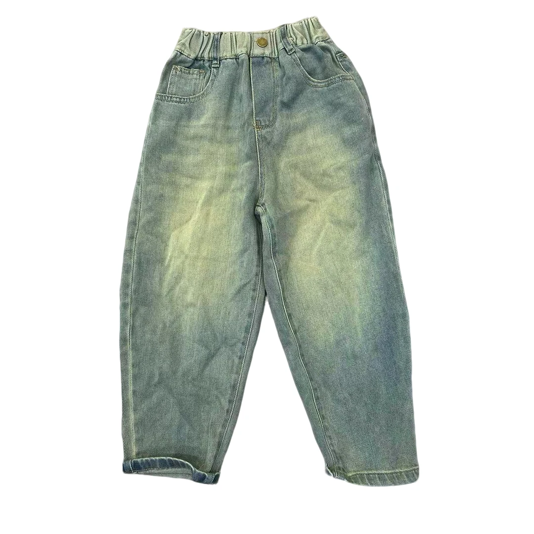 蛋蛋家【福利款】浅色背面口袋贴布牛仔裤