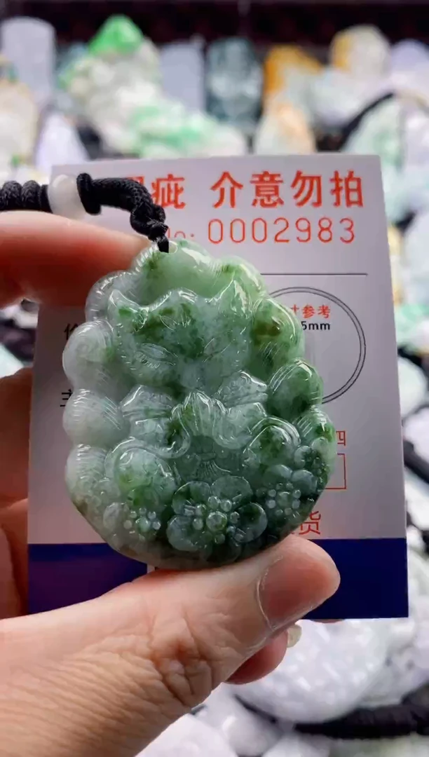 翡翠未镶嵌吊坠(不含链)1