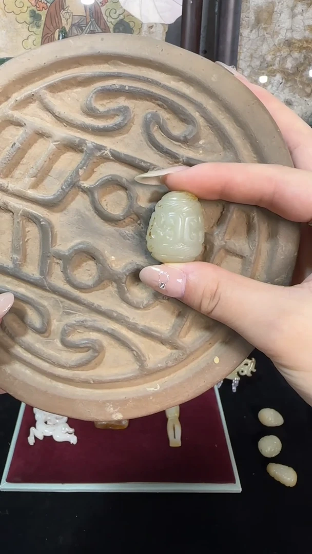 瓷片手工，手绘，陶瓷