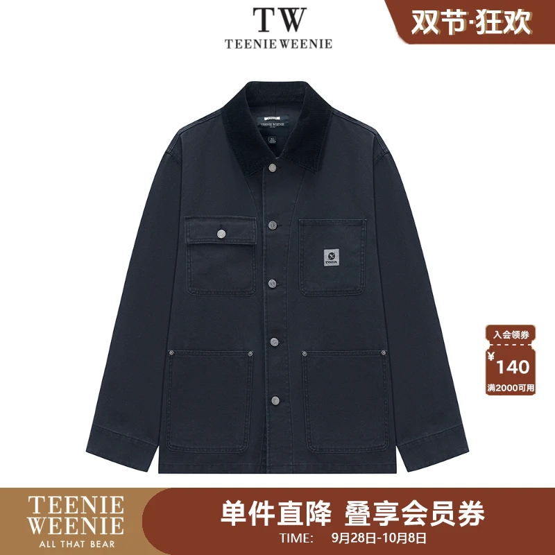 【灯骨】Teenie Weenie小熊男装美式街头25爆款做旧夹克TNJE257801U