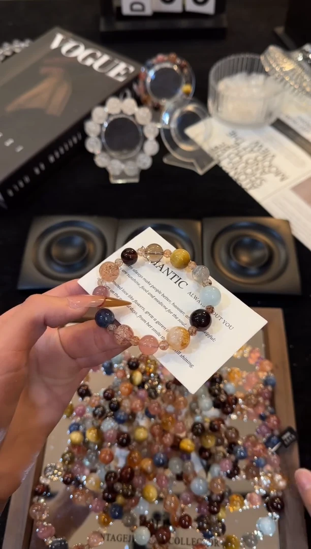 合金手链发晶日月同辉x3643