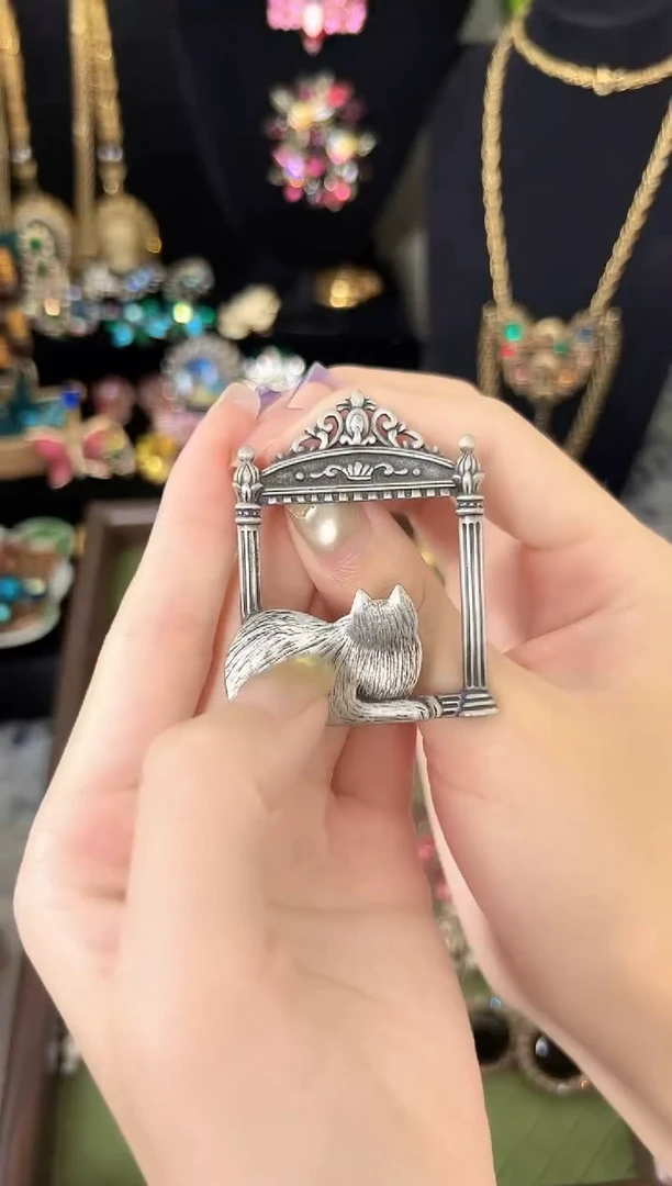 钛钢无铁合金jj胸针110