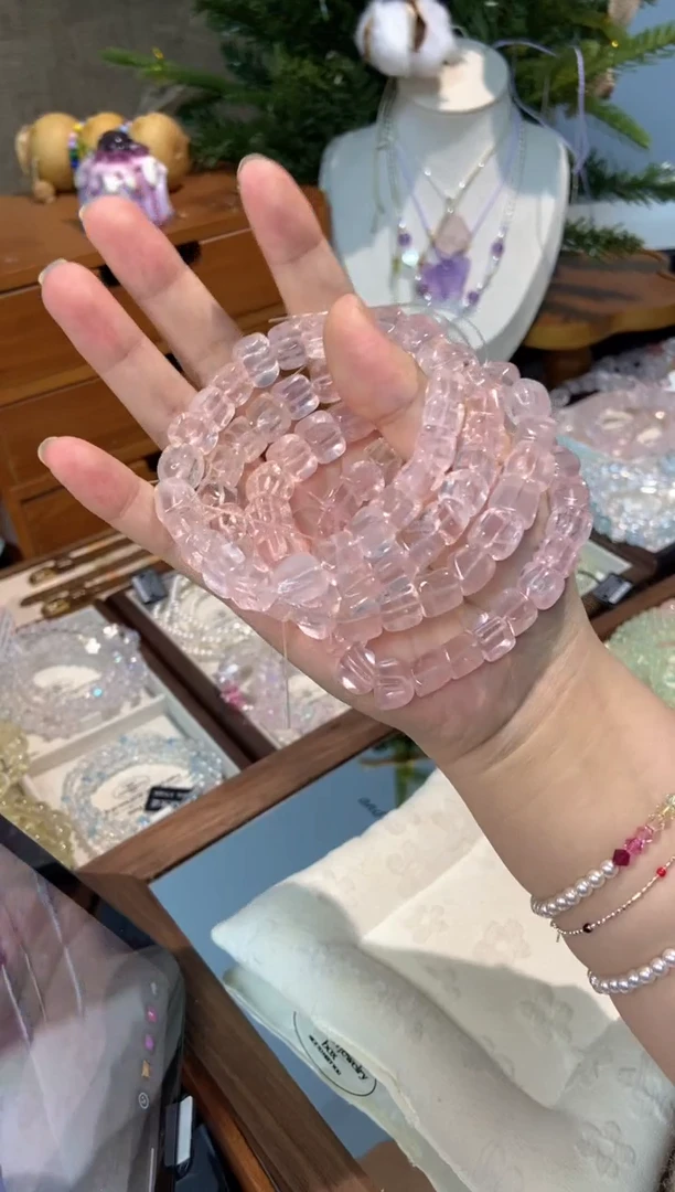 未镶嵌手串水晶孤品捡漏均匀瑕疵介意勿拍