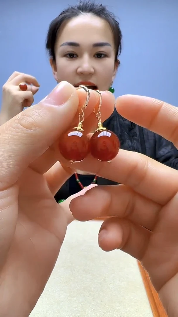 非金属珐琅非金属无高货diy劲饰圆珠耳扣