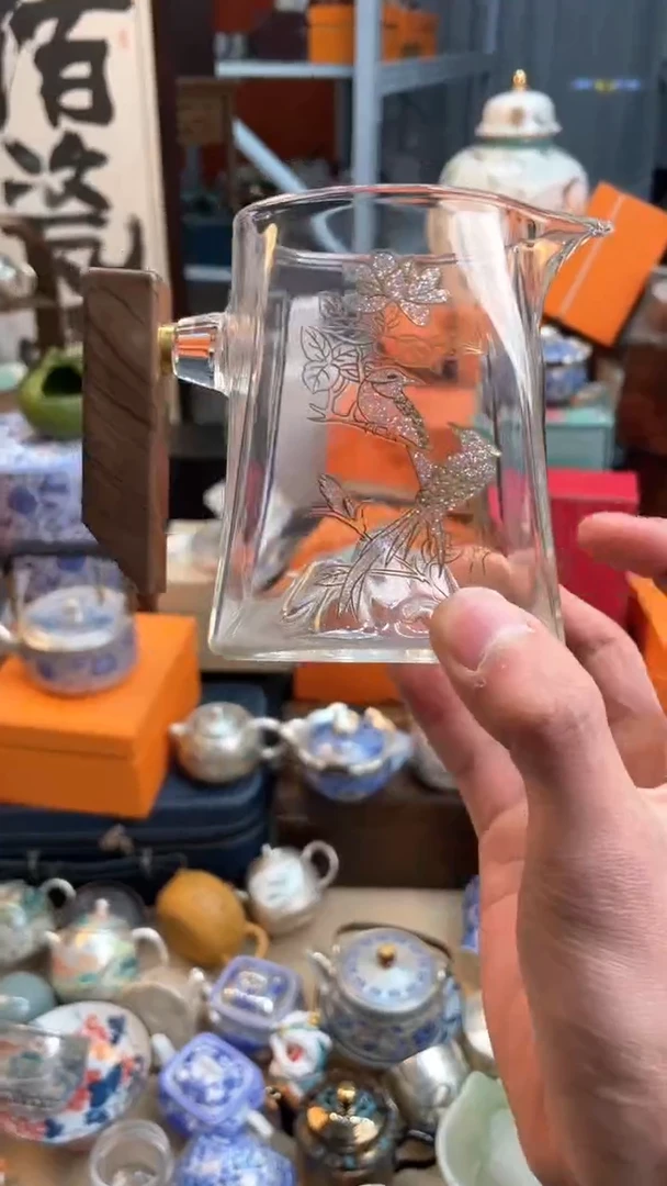 【闪购商品】瓷片@@@@@@@@@@高硼硅玻璃公道杯