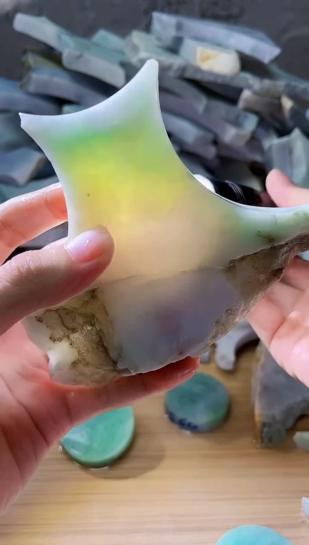 裸石翡翠翡翠a货正品玉石古陈287