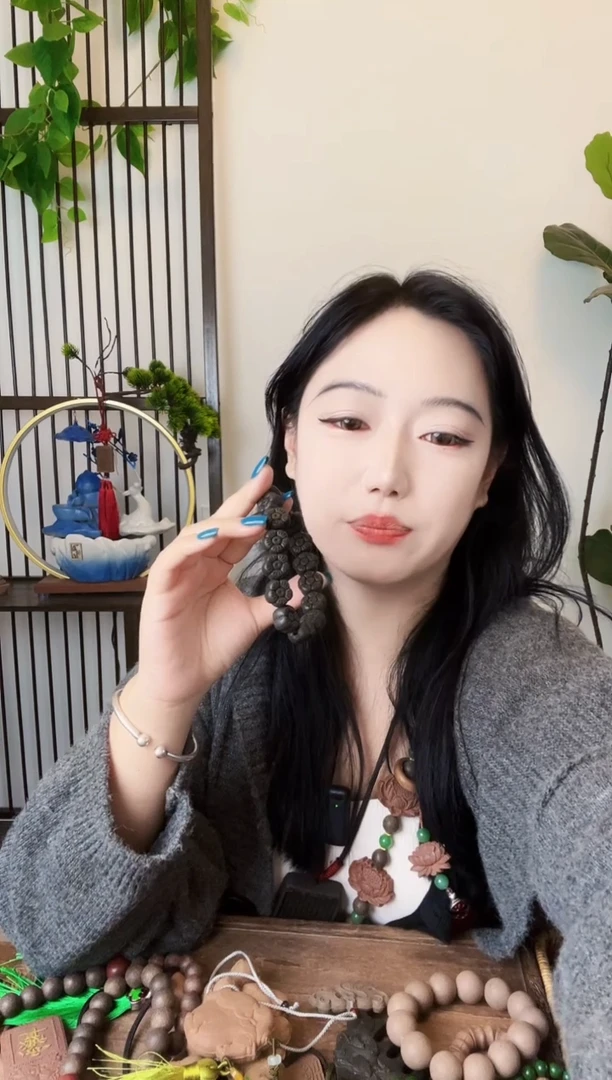 泥塑安宫小花手串