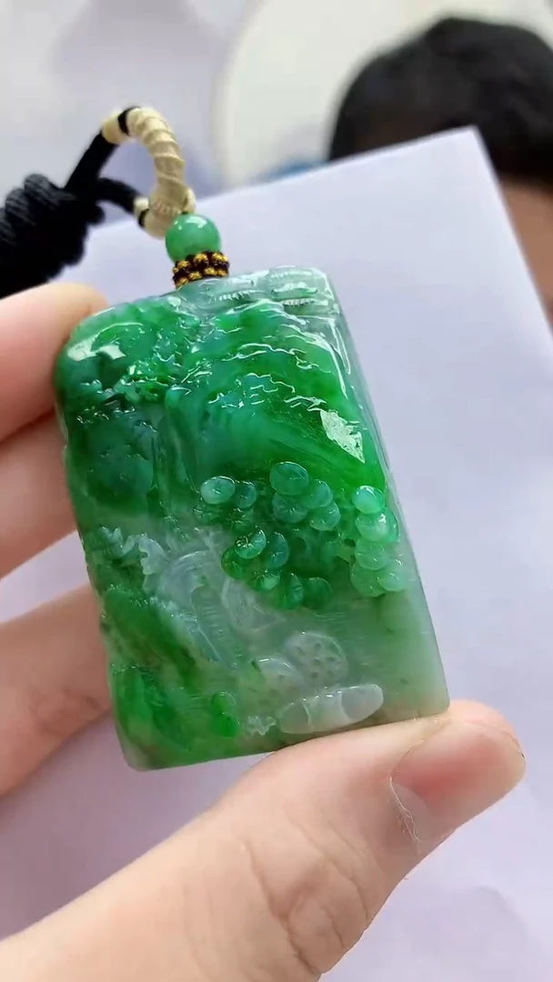 未镶嵌定制翡翠4898bb-毛货挂件131